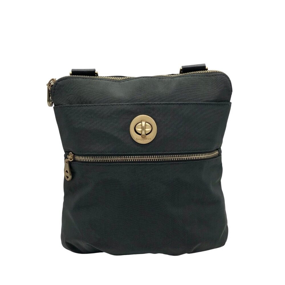 Baggallini Dark Gray Nylon Hanover Crossbody